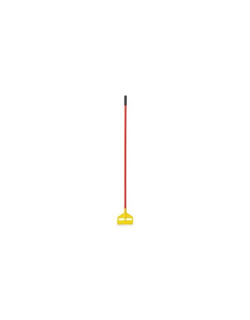 RUBBERMAID FGH14600RD00 Invader® Wet Mop Handle, Fibreglass/Plastic, Open Gate Tip, 60" Length- Gray - [DefendUse.com] - FGH1460