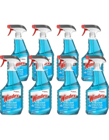 SC JOHNSON 10019800003095 Windex® Glass Cleaner with Ammonia-D®, Trigger Bottle, Case of 8 - [DefendUse.com] - 10019800003095 - 
