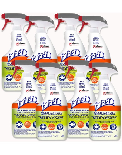 Fantastik® 10062913000789 Professional, Industrial, All Purpose Disinfectant, Original Trigger, Case of 8/946ml - [DefendUse.com Fantastik® 10062913000789 Professional, Industrial, All Purpose Disinfectant, Original Trigger, Case of 8/946ml - [DefendUse.com