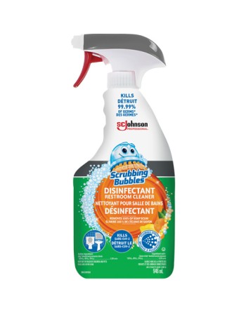 SC Johnson 10062913001366 Scrubbing Bubbles® Disinfecting Restroom Cleaner, 32 oz., Trigger Bottle, Case of 8 - [DefendUse.com] 