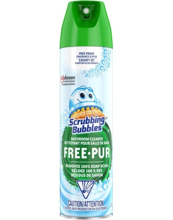Scrubbing Bubbles 10062913001021 Bathroom Cleaner Aerosol - Fragrance Free - 12/623g - [DefendUse.com] - 10062913001021 - Scrubb