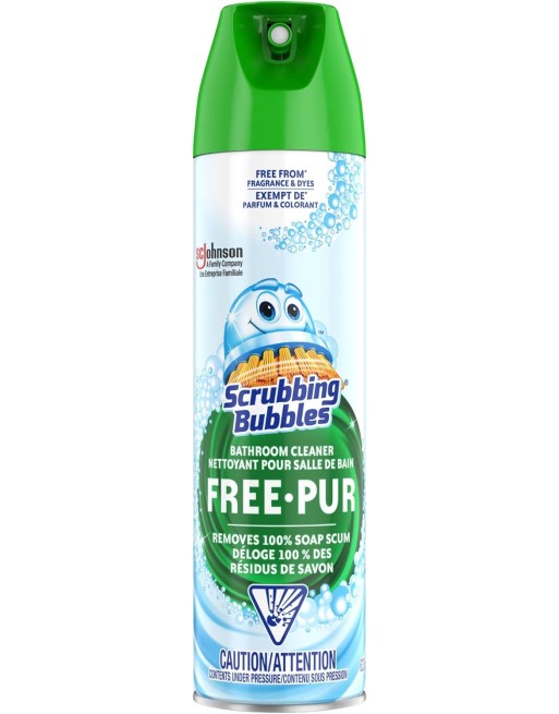 Scrubbing Bubbles 10062913001021 Bathroom Cleaner Aerosol - Fragrance Free - 12/623g - [DefendUse.com] - 10062913001021 - Scrubb