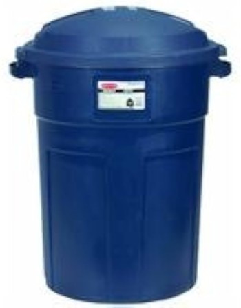 RUBBERMAID Home 289487BLAZB SOP: Roughneck 32G Trash Can - Blue Case: 8, Price/CS - [DefendUse.com] - RHW-289487BLAZB - Rubberma