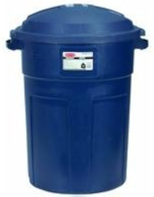 RUBBERMAID Home 289487BLAZB SOP: Roughneck 32G Trash Can - Blue Case: 8, Price/CS - [DefendUse.com] - RHW-289487BLAZB - Rubberma