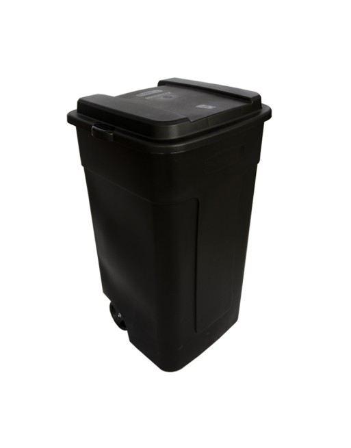 RUBBERMAID Home 285100BLA SOP: Roughneck Wheeled Trash Can 50G - Black Case: 4, Price/CS - [DefendUse.com] - FG285100BLA - Rubbe