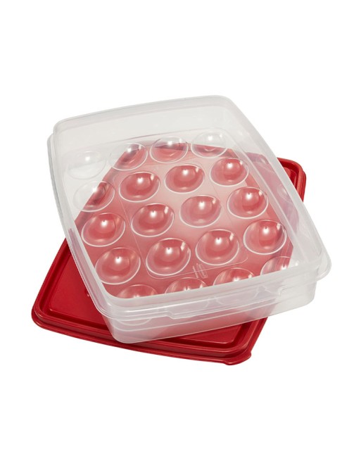 RUBBERMAID Home 1953768 SOP: Storage Egg Keeper 2/cs - Racer Red Case: 2, Price/CS - [DefendUse.com] - FG1953768 - Rubbermaid Ho