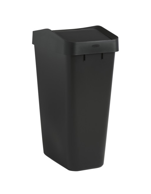 RUBBERMAID Home FG2170117 SOP: Swing'N Toss Wastebasket 12.2G - Black Case: 6, Price/CS - [DefendUse.com] - FG2170117 - Rubberma