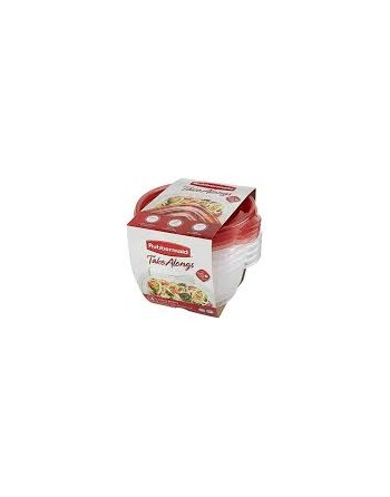 RUBBERMAID Home 2184986 SOP: TakeAlongs - Container 5 Cup 4/pk - Black Case: 4, Price/CS - [DefendUse.com] - FG2184986 - Rubberm