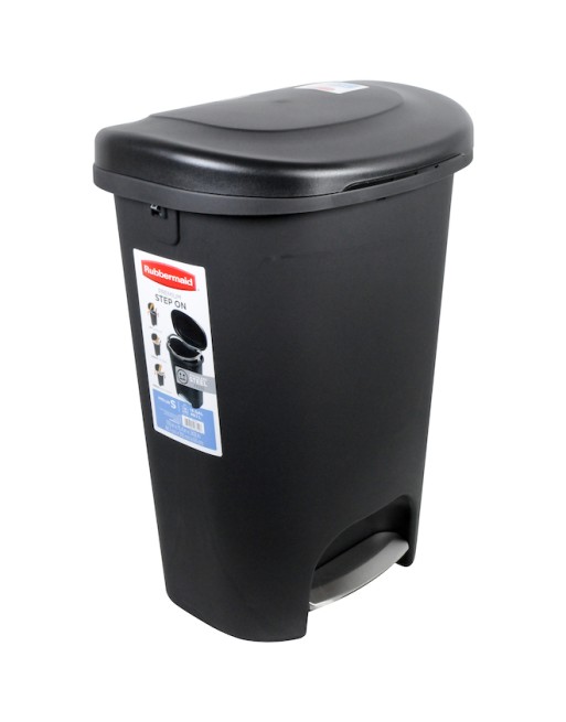 RUBBERMAID Home FG2007867 SOP: Waste Container - Step-On 13G Premium - Black Case: 4, Price/CS - [DefendUse.com] - FG2007867 - R