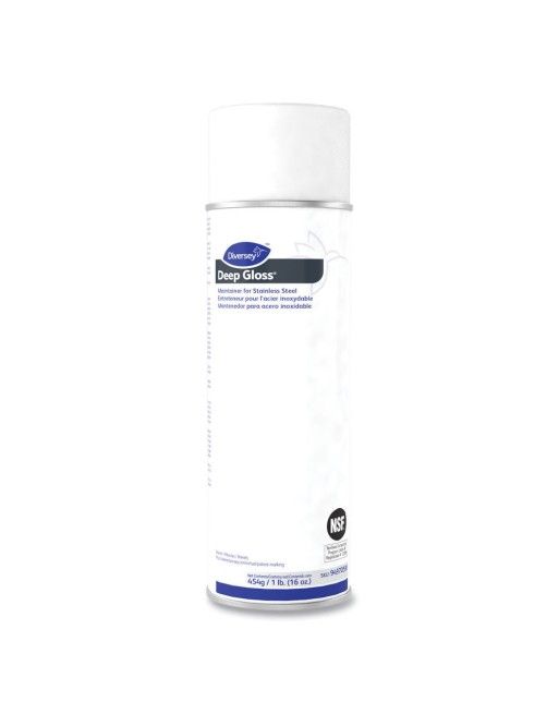 DIVERSEY 94970590 Deep Gloss Maintainer For Stainless Steel Aerosol Surfaces, Case of 12/473g DIVERSEY 94970590 Deep Gloss Maintainer For Stainless Steel Aerosol Surfaces, Case of 12/473g