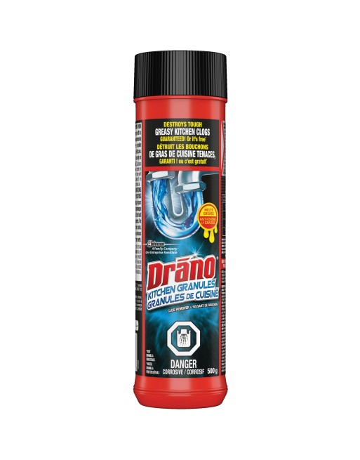 SC JOHNSON 59200655886 Drano® Kitchen Drain Cleaning Granules Container Type: Can Container Size: 500 g, Case of 6/500g - [Defen SC JOHNSON 59200655886 Drano® Kitchen Drain Cleaning Granules Container Type: Can Container Size: 500 g, Case of 6/500g - [Defen