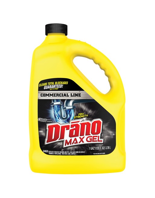 SC JOHNSON 59200708695 Drano® Max Gel Clog Remover Drain Cleaner Container Type: Jug Container Size: 3.78 L, Case of 4 - [Defend SC JOHNSON 59200708695 Drano® Max Gel Clog Remover Drain Cleaner Container Type: Jug Container Size: 3.78 L, Case of 4 - [Defend
