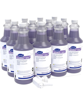 Diversey 95891164 Speedball Power 2000 Heavy-Duty Cleaner & Degreaser, Citrus, Liquid, 1qt. Spray Bottle (Case of 12) - [DefendU