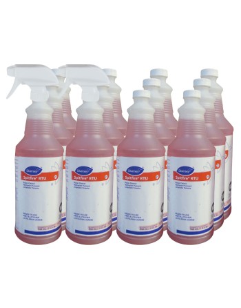 Diversey 95891789 Spitfire Professional All Purpose Power Cleaner Spray Bottle, 32 oz, 12 Pack - [DefendUse.com] - 95891789 - Di