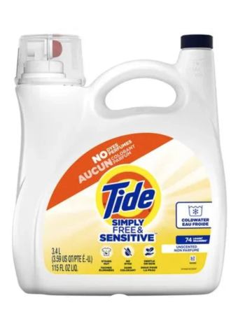 Tide 10037000009921 Simply Liquid Laundry HE Free/Sen 74Ld - 4/3.1L - [DefendUse.com] - 10037000009921 - Home