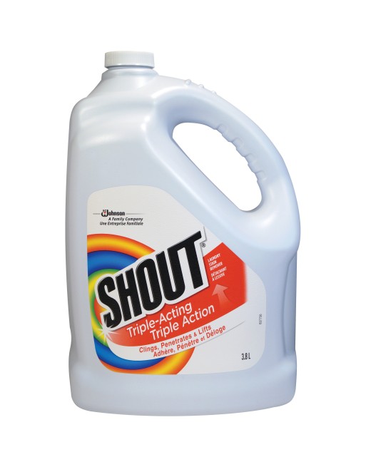 SC JOHNSON 10062300788337 Shout® Laundry Stain Remover Refill, Pleasant Scent, Case of 4/3.8L - [DefendUse.com] - 10062300788337