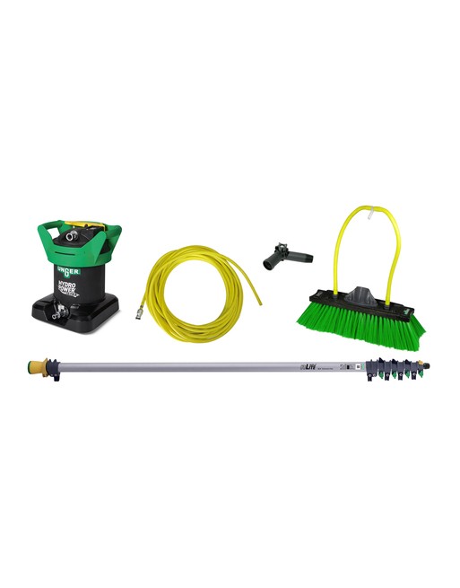 Unger® UHPK1 HydroPower® Tank and Brush Kit,  Entry 20' Kit - [DefendUse.com] - UHPK1 - Unger Commercial Cleaning