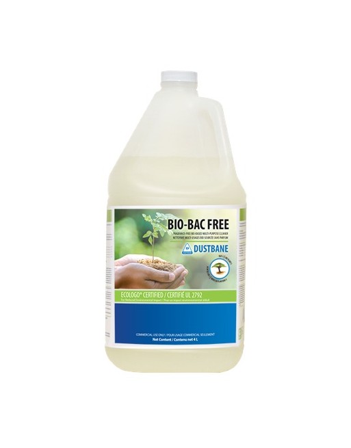 Dustbane 53761 Bio-Bac Free Multi-Purpose Cleaner, 4L, Case of 4 - [DefendUse.com] - 53761 - Industrial/Commerical Grade