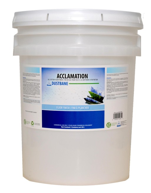 Dustbane 52061 Acclamation All-System Floor Finish, 20L Pail - [DefendUse.com] - 52061 - Dustbane Commercial Solutions