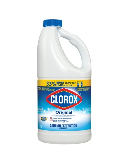 CLOROX 55500017263 Original Concentrated Bleach, 1.27 L, Jug / Bottle, Case of 6 - [DefendUse.com] - 55500017263 - Home
