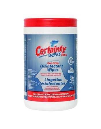 Certainty™ 96200 Disinfecting Wipes - Unscented, 200 ct, Case of 6 - [DefendUse.com] - 96200 - Certainty Plus