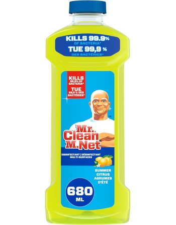 Mr.Clean 30772-12728 Liquid Multi-Surface Disinfectant Summer Citrus, Case of 9/680mL - [DefendUse.com] - 30772-12728 - Mr. Clea