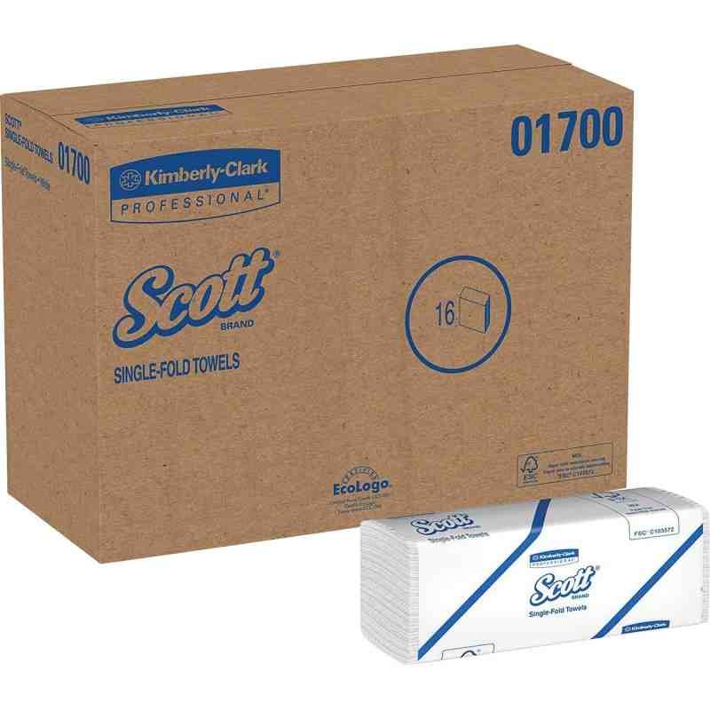 Scott Single Fold Towels, 250 Sheet/16 Per Case - [DefendUse.com] - 01700 - Scott®