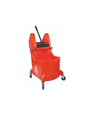 Mopping Combo - Downpress Combo 35qt w/Red Dirty Water Bucket - Red 1 Per Pack, Price Per EA - [Cleaning Supplies Canada Discoun