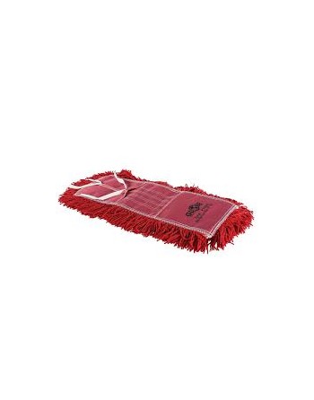 GLOBE Pro-Stat® Red Tie-On Dust Mop Head - 18 Inch X 5 Inch - [Cleaning Supplies Canada Discounts] - 3100R - [DefendUse.com]