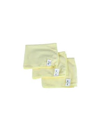 GLOBE Microfiber Cloth, Yellow, 14 x 14, 10/Pack - [Cleaning Supplies Canada Discounts] - 3131Y - [DefendUse.com]
