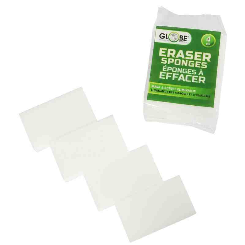 GLOBE Magic Eraser Sponges - Large Pack / 4 Per Bag (36 Bags Per Case) - [DefendUse.com] - 4027 - Sponge Pads