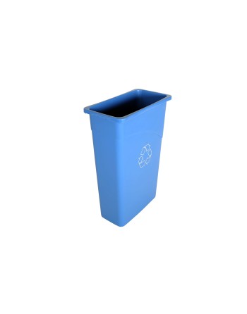 Globe Commercial Products Blue Slim 23-Gallon Container (Rectangle 20x11) - [Cleaning Supplies Canada Discounts] - 9513 - [Defen