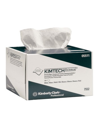 Kimtech™ 05511 Science™ Precision Light Duty Wipe in Pop-Up® Box, 1-Ply, White, 60 Boxes/Case, 280 Sheets/Box - [DefendUse.com] 