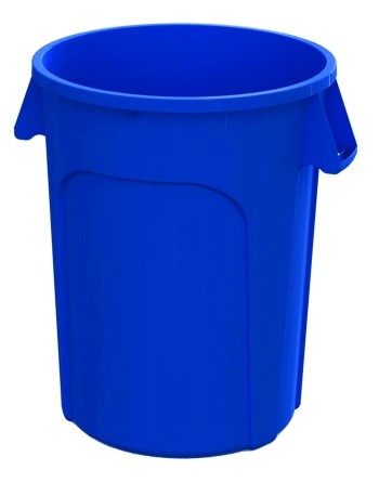 Waste Container Round 20G - Blue 6 Per Pack, Price Per EA - [Cleaning Supplies Canada Discounts] - 9620B - [DefendUse.com]