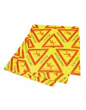 GLOBE 16 Inch X 18 Inch Hi-Vis Universal Caution Pads Heavy Duty - 5 Pack, 10/Case - [Cleaning Supplies Canada Discounts] - 7525