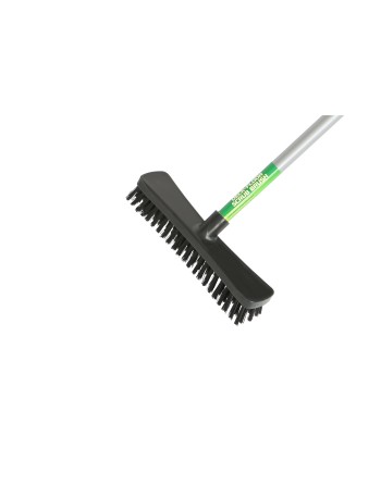 GLOBE, Floor And Deck Scrub Brushes With Metal Handle - 10 Inch Brush With 48 Inch / Regular Handle - [Cleaning Supplies Canada 