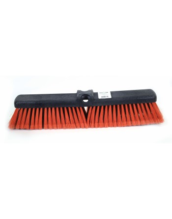 GLOBE 18 Inch Medium Plastic Block Push-broom - Red, Case of 6 - [Cleaning Supplies Canada Discounts] - 5055R - [DefendUse.com]