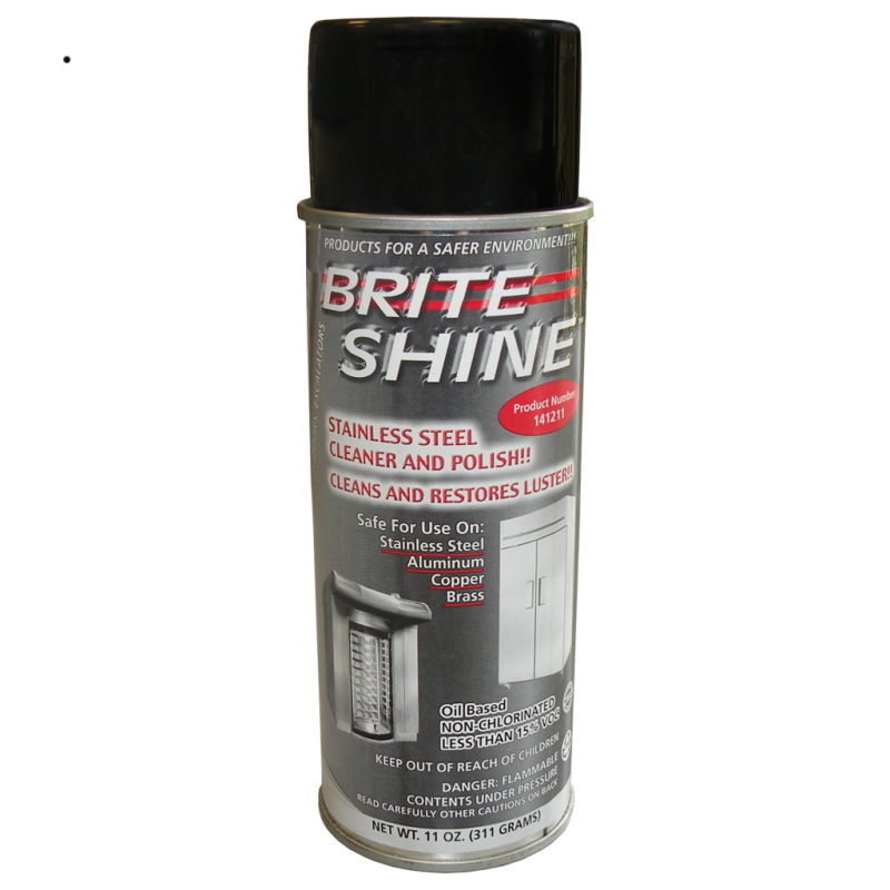 QUEST VAPCO 140611001-16AR Brite Shine Stainless Steel Cleaner-Polish, Case of 6 - [DefendUse.com] - 140611001-16AR - Quest Vapc