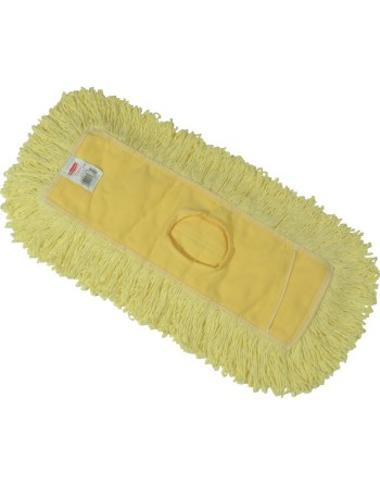 Rubbermaid FGJ15300YL00 Trapper Blend 24" Yellow Dust Mop - [DefendUse.com] - FGJ15300YL00 - Universal Dust Mop