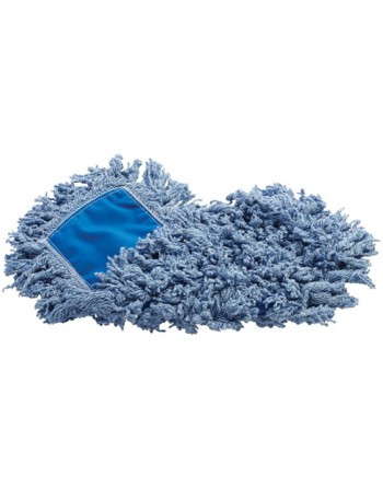 Rubbermaid FGJ25500BL00 36" Blue Twisted-Loop Blend Dust Mop - [DefendUse.com] - FGJ25500BL00 - Universal Dust Mop