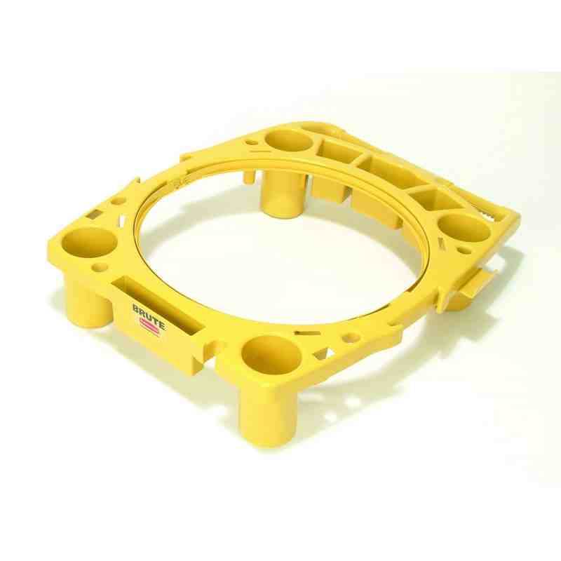 Rubbermaid FG9W8700YEL Brute 44 Gallon Yellow Rim Caddy - [DefendUse.com] - FG9W8700YEL - Caddy & Accesories