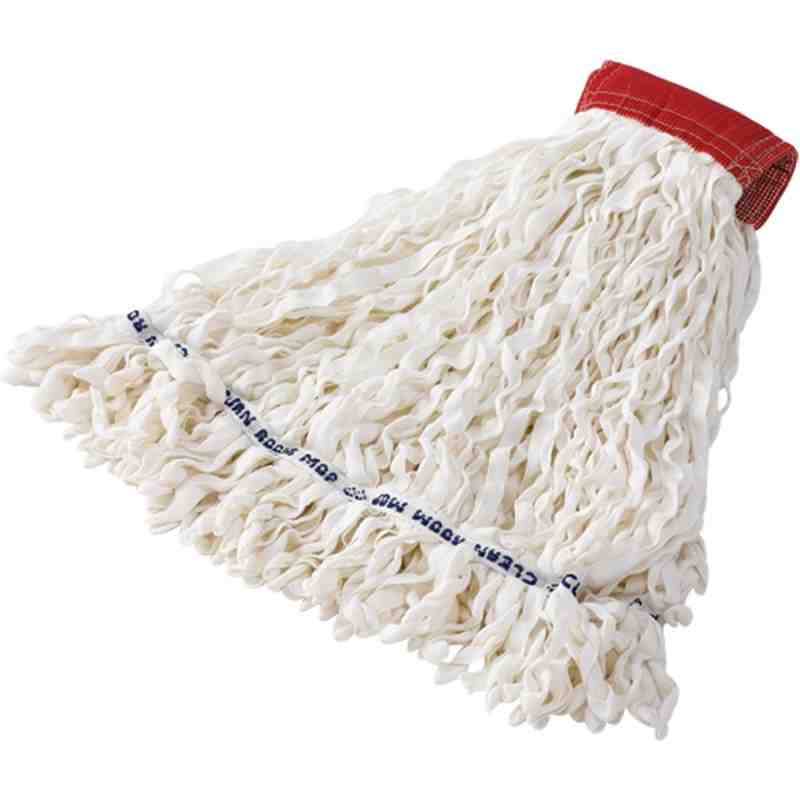 Rubbermaid® Medium Clean Room Rayon/Polyester Wet Mop - White - FGT30000WH00 - [Cleaning Supplies Canada Discounts] - FGT30000WH