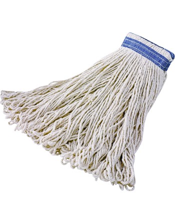 Rubbermaid FGE13600WH00 All Pro White 16 oz. Cotton Loop Mop Head with Universal Headband - [Cleaning Supplies Canada Discounts]