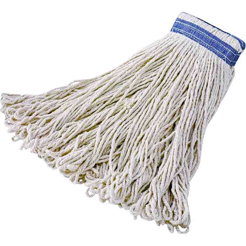 Rubbermaid FGE13600WH00 All Pro White 16 oz. Cotton Loop Mop Head with Universal Headband - [Cleaning Supplies Canada Discounts]