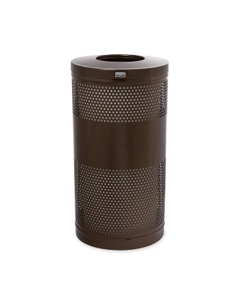 Rubbermaid Commercial Products FGS3ETHBZPL Classics Series Recycling Receptacle (Open Top, 25 Gallon, Bronze) - [DefendUse.com] 