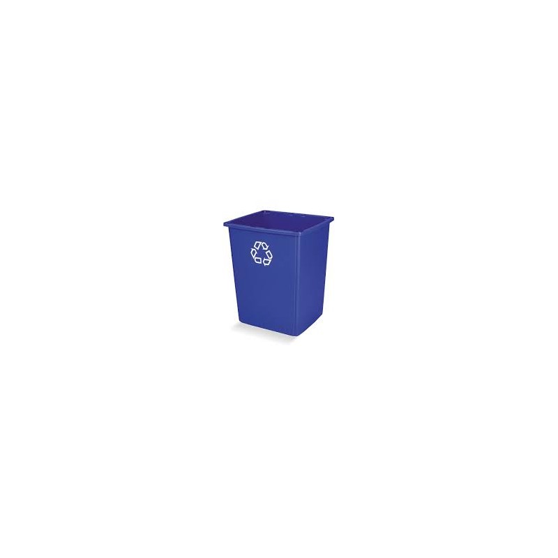 Rubbermaid Glutton Recyling Container 56G - Blue - [Cleaning Supplies Canada Discounts] - FG256B73BLUE - [DefendUse.com]