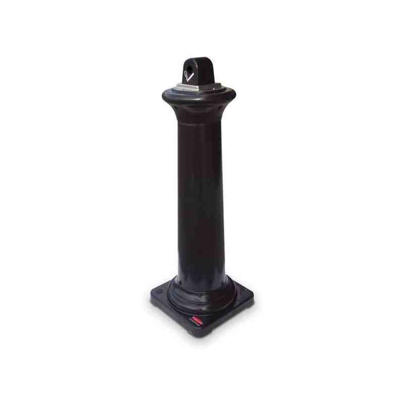 Rubbermaid Commercial Groundskeeper Tuscan Smokers Station, Iron, Black (FG9W3000BLA) - [DefendUse.com] - FG9W3000BLA - Smoking/