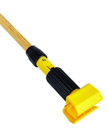 RUBBERMAID  Gripper® Wet Mop Handle, Wood, Jaws Tip, 1-1/2" Diameter, 60" Length - [Cleaning Supplies Canada Discounts] - FGH216