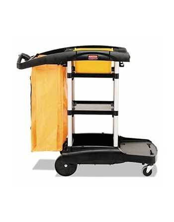 Rubbermaid FG9T7200BLA High Capacity Janitor Cart - [DefendUse.com] - FG9T7200BLA - Janitor Carts