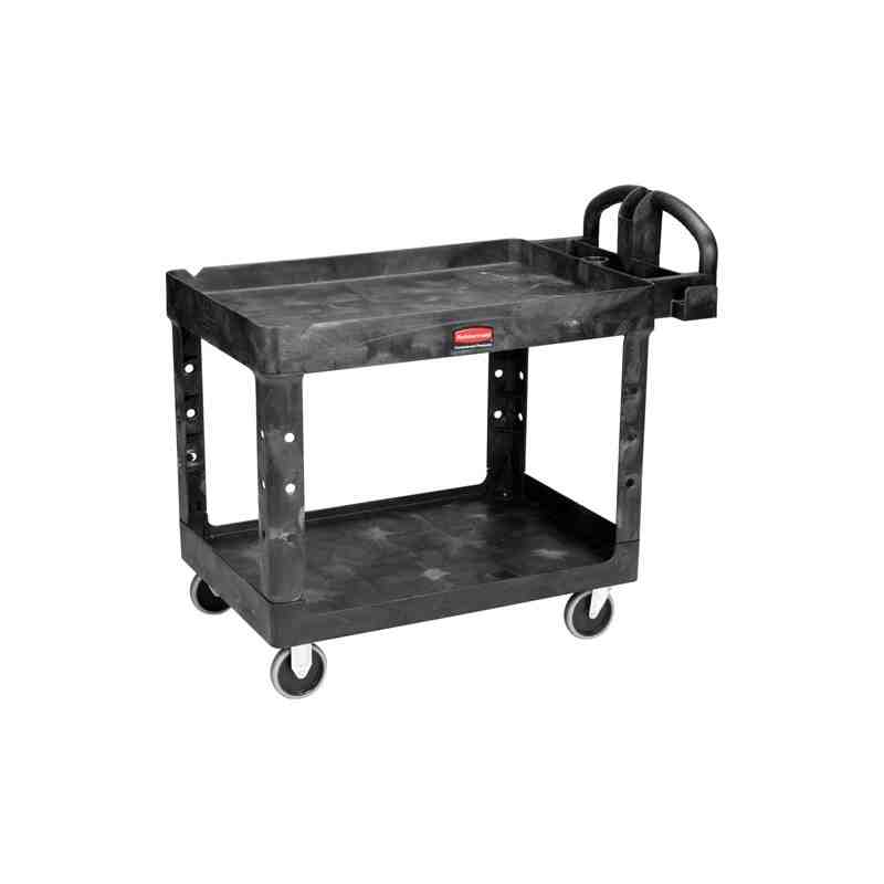 https://www.defenduse.com/4973-large_default/rubbermaid-fg454610bla-black-large-lipped-heavy-duty-two-shelf-utility-cart-with-ergonomic-handle-and-8-pneumatic-casters.jpg